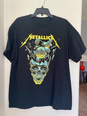 Official Metallica Black Graphic Tshirt M72 72 Seasons World Tour sz XL